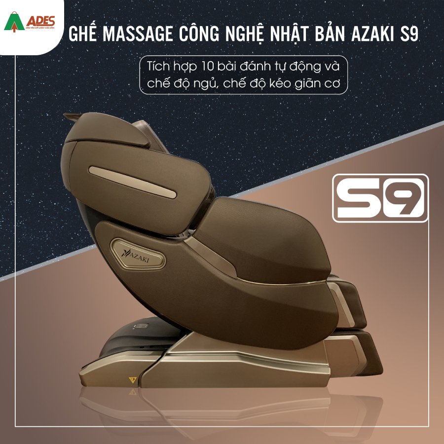 Ghe Massage Azaki S9 cong nghe Nhat Ban