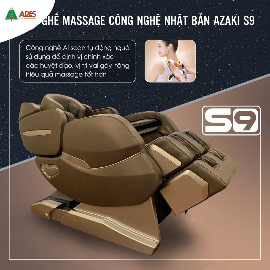Ghe Massage Azaki S9 scan co the thong minh
